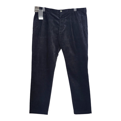 M&S Autograph Tapered Fit Corduroy Single Pleat Trousers RRP £55.00