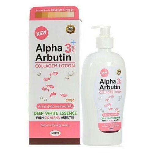 Alpha Arbutin Collagen Lotion 3+ Plus Thailand 500ml Niacinamide Shea Butter - Picture 2 of 11