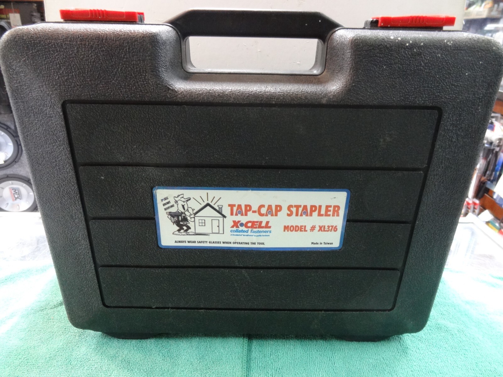 XCELL TAP-CAP STAPLER, Pneumatic Cap Stapler Nailer w/ Case, Model XL376