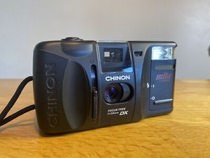 Chinon Auto GL Motorised Focus Free 35mm Film Camera - Point and Shoot - TESTED