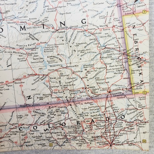 Mapa vintage del noroeste de Estados Unidos National Geographic Society abril 1960 - Imagen 6 de 6