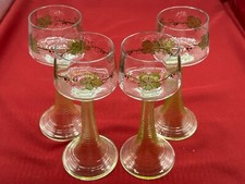 4x VETRO ANTICO SIGNORILE WEINRÖMER THERESIENTHAL STILE LIBERTY 1910