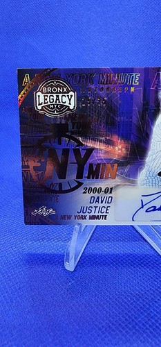 2024 Leaf A Bronx Legacy David Justice A New York Minute Auto # 25/35 - Picture 2 of 6