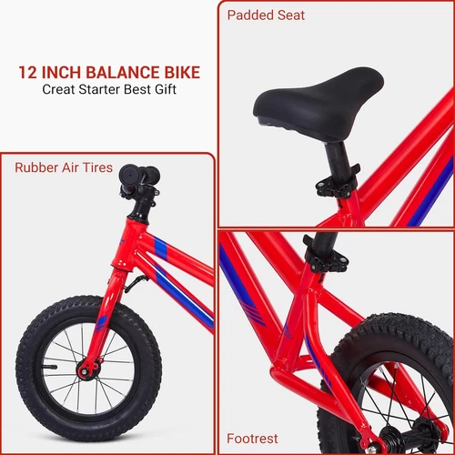Toddler Balance Bike Toys for 2 to 6 Year Old Girls Boys Adjustable Seat and Han - Picture 3 of 28