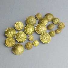 French Army, Antique Button. Navy. Anchor, Paris.