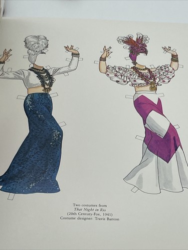 Carmen Miranda Paper Dolls UNCUT Vintage 1982 Brazilian Fashion 31 Costumes Ch14 - Picture 6 of 6