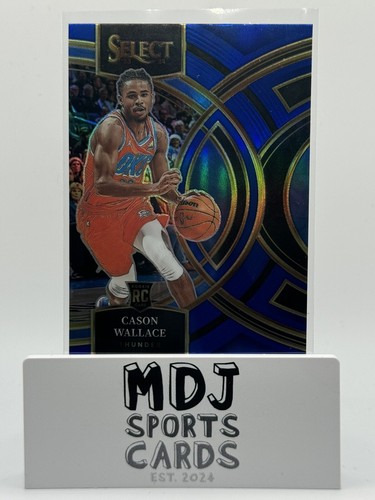 Cason Wallace 2023-24 Panini Select Rookie BLAU Prizm PREMIER Level #103 THUNDER - Bild 2 von 3