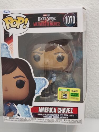 Funko Pop #1070 AMERICA CHAVEZ SDCC 2022 OFFICIAL EXCLUSIVE LE STICKER | eBay
