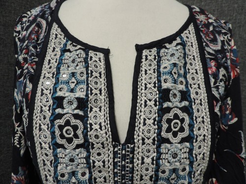 Monsoon Heritage Collection Margo Dress Blue UK 8 RRP £89 LN131 DD 06 - 第 6/8 張圖片