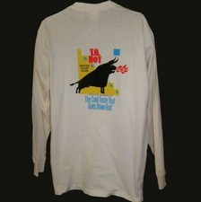 XL TQ HOT Tequila LS TShirt Angry Bull Logo Mexican Spiced Hiram Walker USA Made