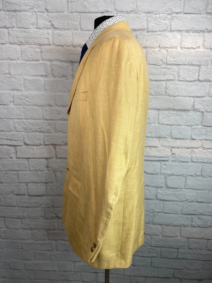 Abrigo Blazer Chaqueta Abrigo Deportivo Lana Caqui Beige Colección Bobby Jones Para Hombre 42L Foto 4 de 4