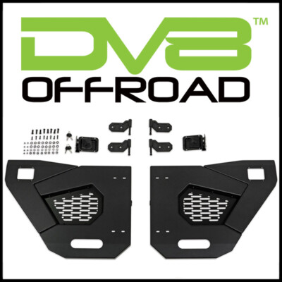 DV8 Offroad Spec Series REAR Half Doors fit 2018-24 Jeep Gladiator / Wrangler JL