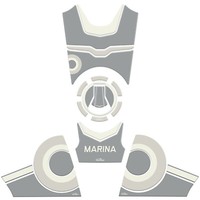 Set Tank Pad 3D Gel Aufkleber Motorrad Moto Guzzi V100 Mandello 2023 Kompatibel