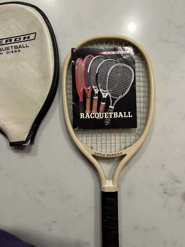 Rare Vintage Leach Little Bandido Racquetball Racquet NOS San Diego CA NEW 