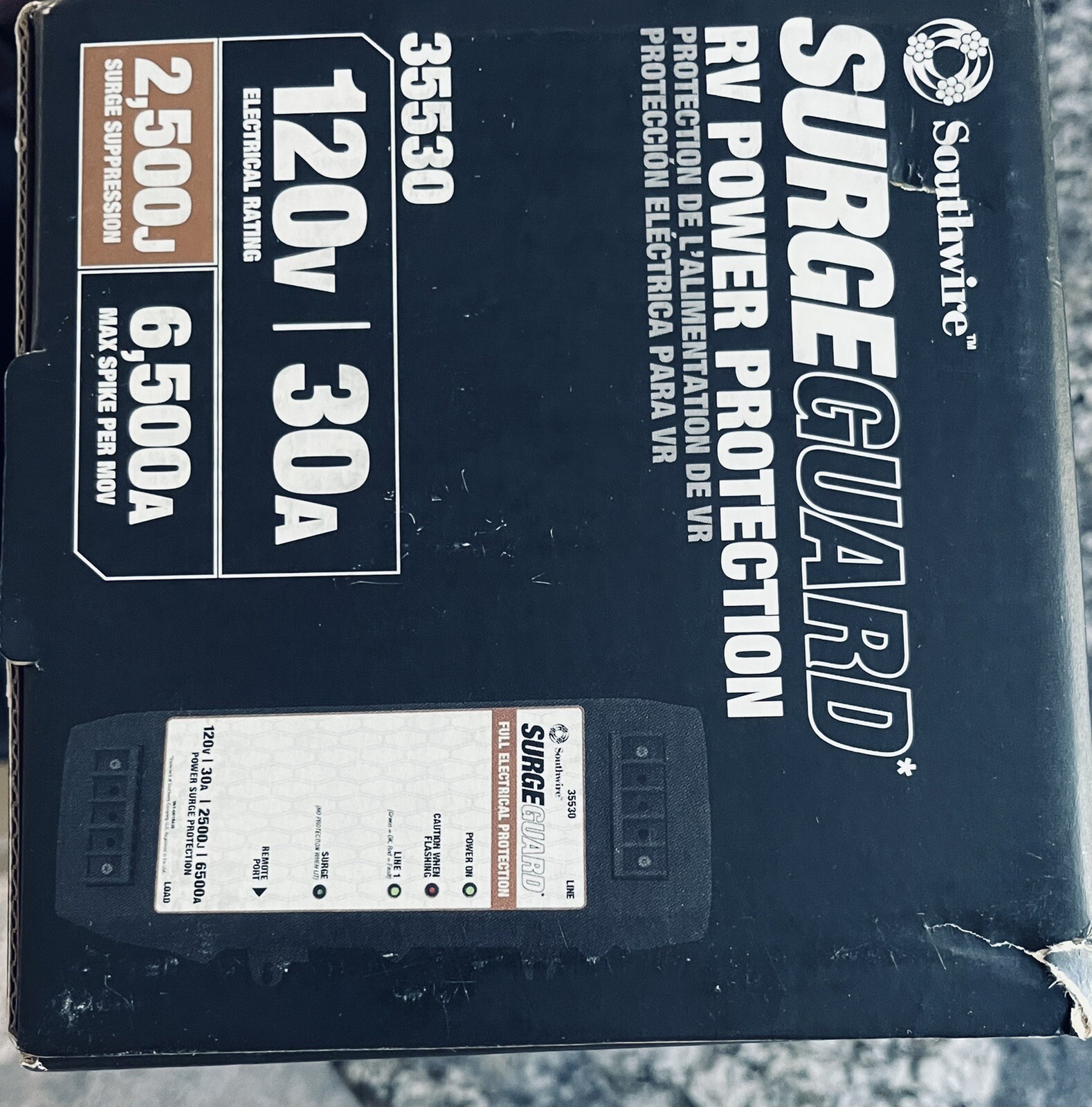 Surge Guard 35530 30 Amp Surge Guard Hardwire Surge Protector New Free