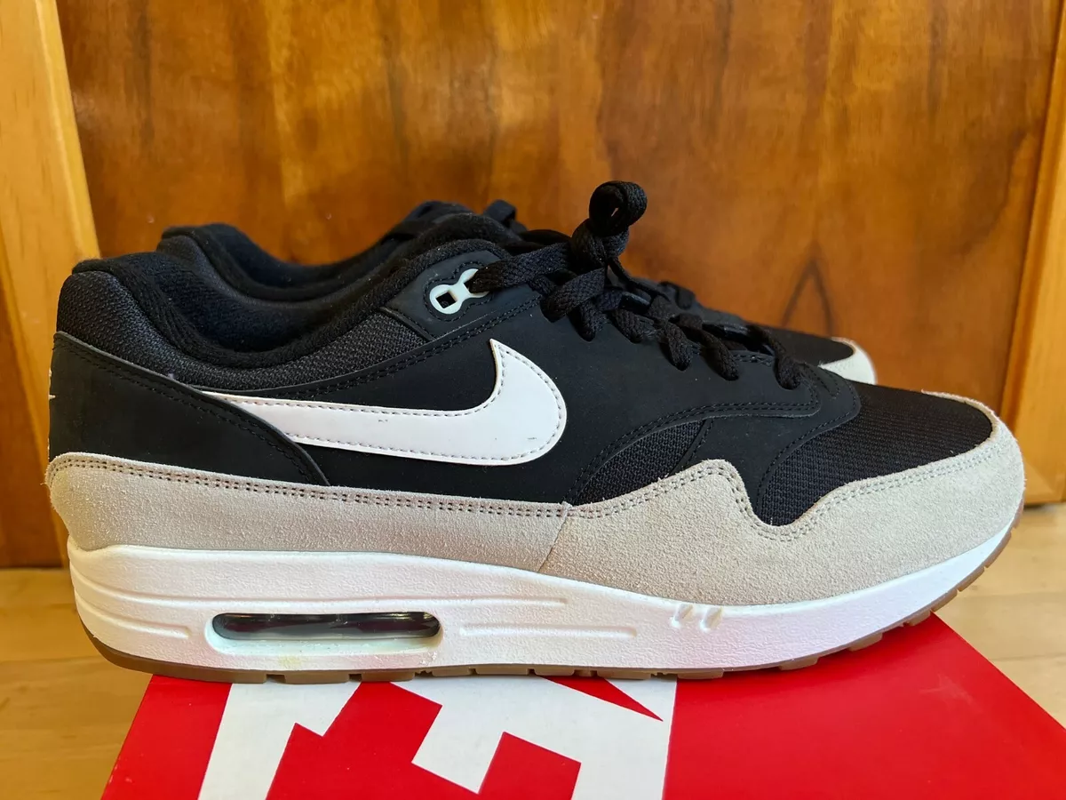 Frons Almachtig laat staan 2018 Nike Air Max 1 Black White Light Bone Gum sz 12.5 | eBay