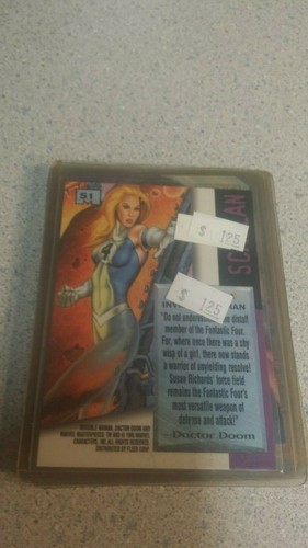 1995 Marvel Masterpieces Invisible Woman #51 Emotion Gold Signature Series - Picture 2 of 2