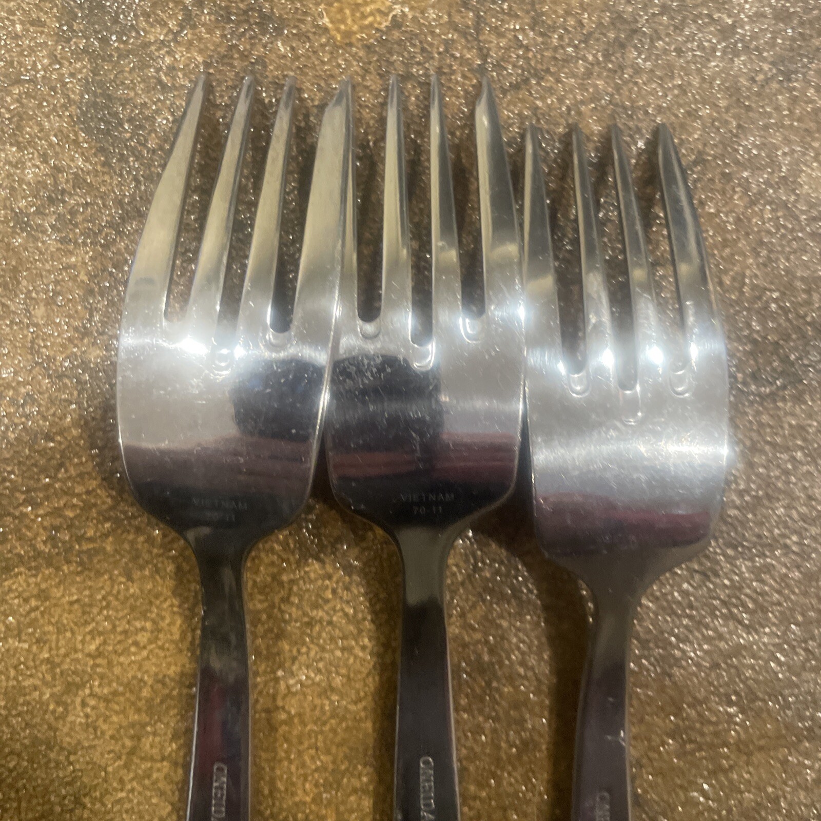 Oneida Stainless Amsterdam Salad Forks - Set of Three