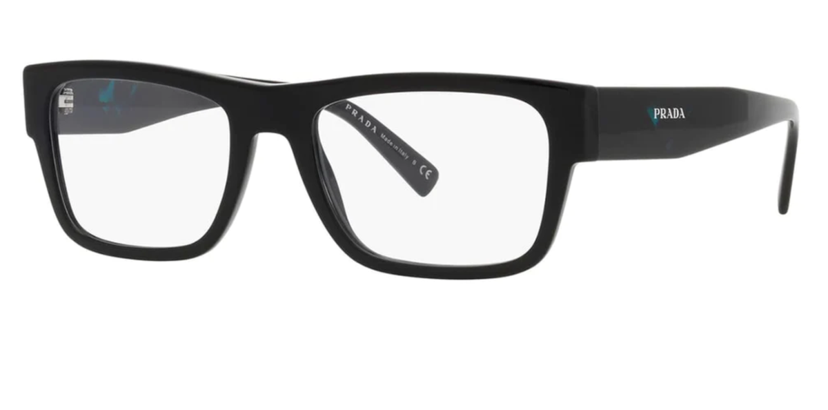 New Prada Reading Glasses VPR 15Y 1AB-1O1 54-19 145 Large Black