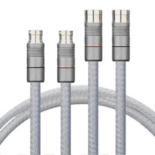 1Pair Hi-End OCC Silver Plated Cord HIFI Audio Audiophile Interconnect XLR Cable