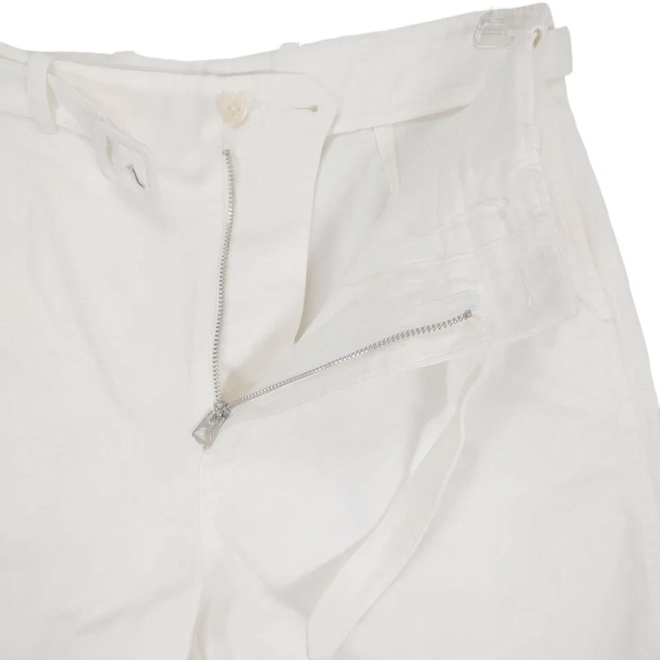 Vtg Y2K RALPH LAUREN Women's 8 White Belted Chino Shorts 30x5" Preppy Coastal - Image 4 of 4