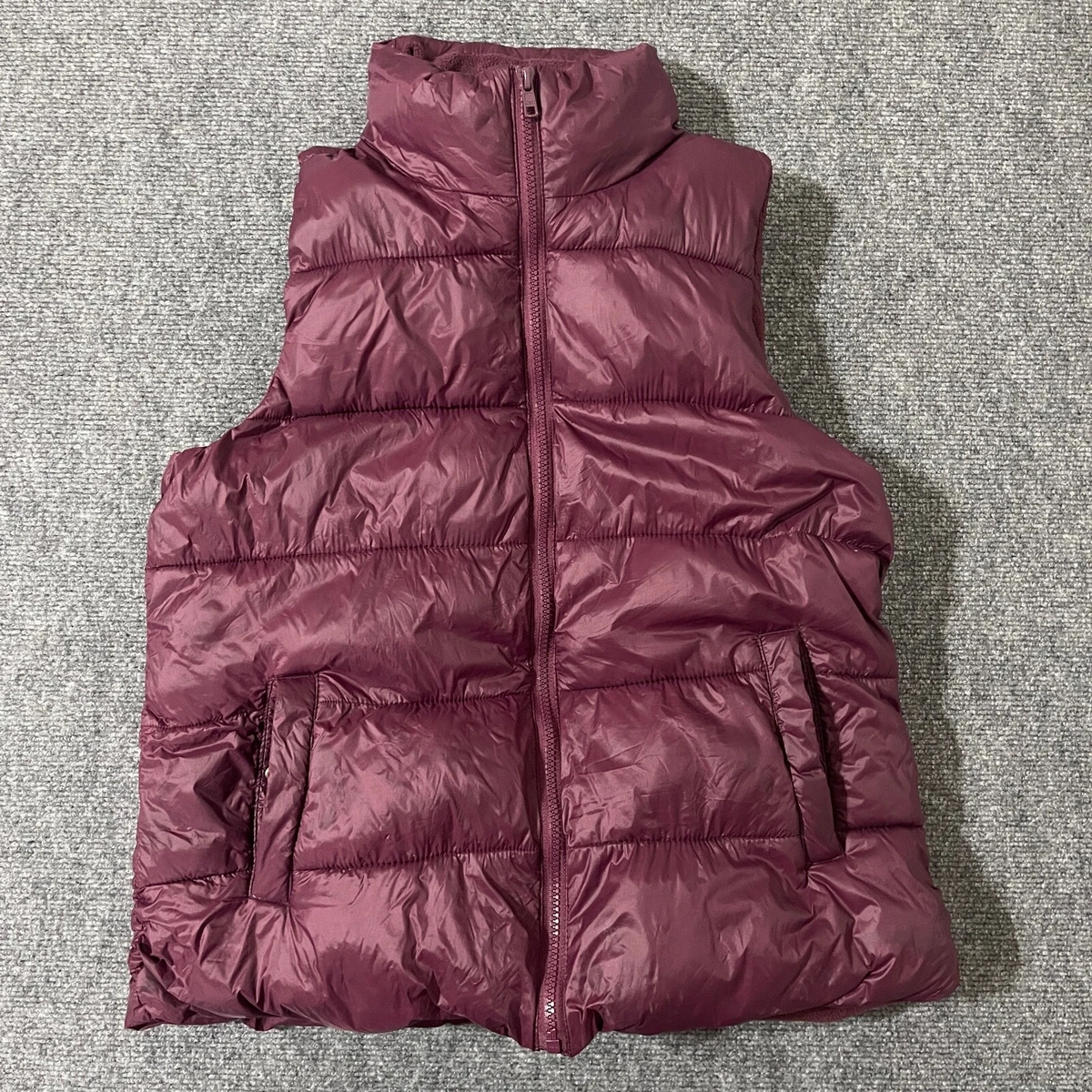 Womens fleece vest old deals navy