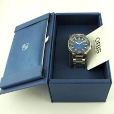 New 2026 Oris Aquis Date Blue Dial Gold 41mm 01 400 7769 6355-07 8 22 09PEB 5