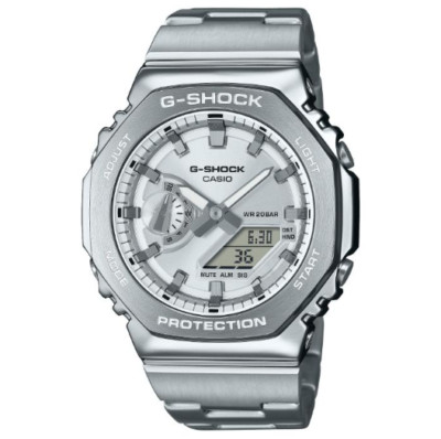 G-SHOCK GM-2100RW 腕時計 アナデジ メタル シルバー GM-2100RW-1AJF | CASIO