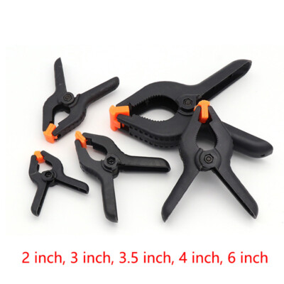 2'' -6'' Nylon Tools Micro Toggle Clamps Spring Clip Woodworking Grip Hard Plastic