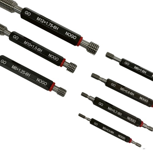 7 Pc H6 Metric Thread Plug Gage Gauge Set Double End GO & NO GO Lot H6 6H - Picture 7 of 8