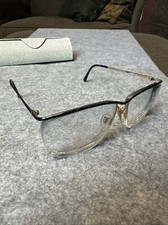 Vintage Nino Balli NB-131 Ocean Blue Gold Oval Eyeglass FRAMES ONLY