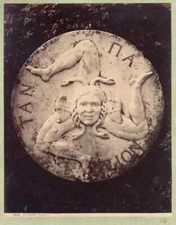 Giorgio Sommer Palermo Trinacria Original vintage albumen photo 1880c L1011