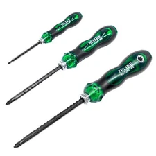 3piece Ratchet Telescopic Screwdriver Doublehead Magnetic Ratcheting Screw Drive