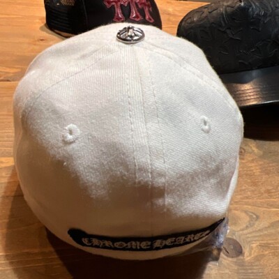 CHROME HEARTS CH logo Baseball cap wool color White size 7 3/8