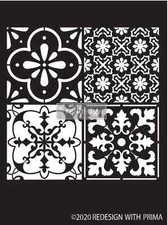 Re-Design with Prima Stencil - COASTAL TILE