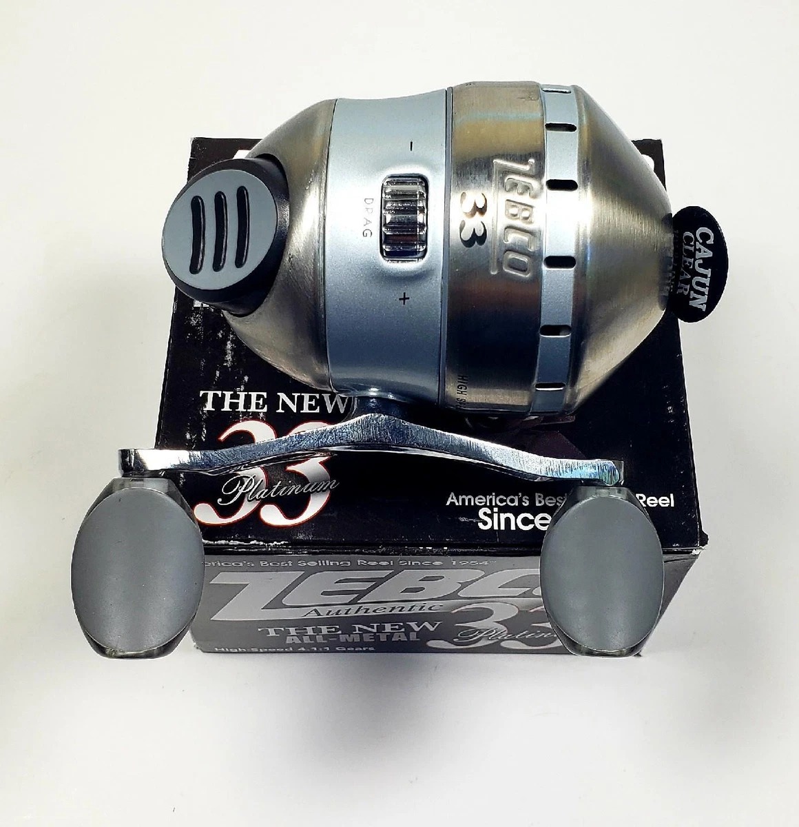Zebco The New Platinum 33 Reel All Metal 5BB Pre Spooled Cajun