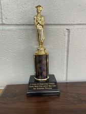 5 1/2 Female Graduation Trophy With 3 Post. Please See All Photos
