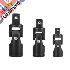 3IN1 1/4" 3/8" 1/2" Drive Swivel Impact Universal Joint Socket Set Adapter Tool