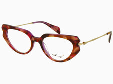 Brand New 2025 GENNY Women Eyeglasses GYV 404 C.16 Authentic Italy Rx Frame Case