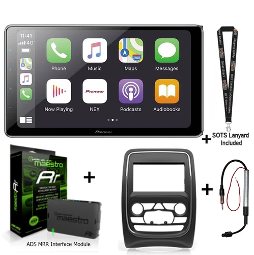 Pioneer DMH-WT8600NEX 10.1" Receiver Dashkit KIT-DUR1 for 14-20 Dodge Durango 