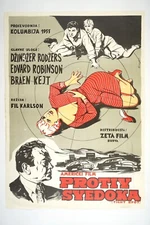 TIGHT SPOT Original exYU movie poster 1955 GINGER ROGERS, EDWARD G ROBINSON NOIR