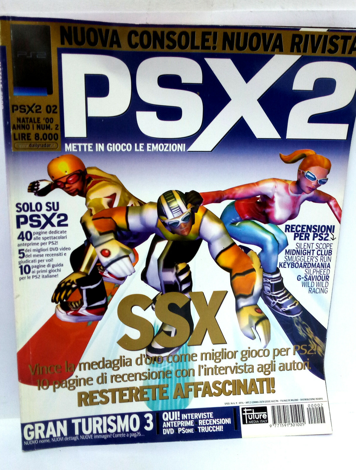 PSX2 NUMERO 2 NATALE 2000 RIVISTA VIDEOGAMES ITALIANA GD1 66796