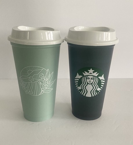 green plastic cups reusable