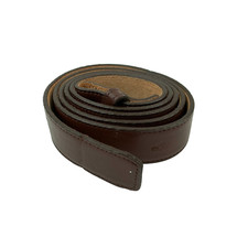 Vintage Nocona Textured Brown Leather Belt Size 42 D 392