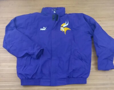 Vintage Puma Minnesota Vikings Gore Tex Waterproof Jacket XL