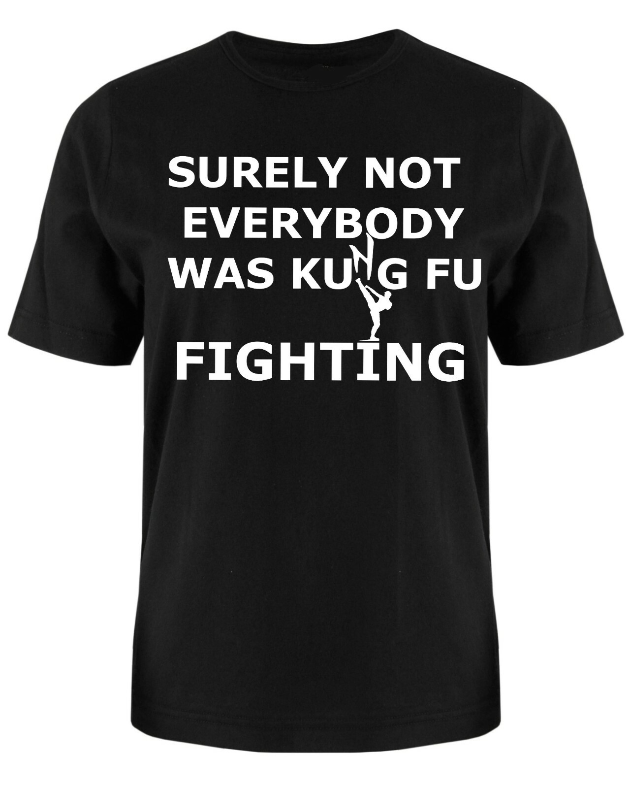 ALTRA sicuramente not everyone was kung fu fighting T shirt S XXXL novità regalo di compleanno