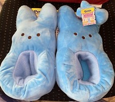 New Peeps Blue Unisex Big Boy Girl Kids Slippers Wrist Hugger Size M 13-1
