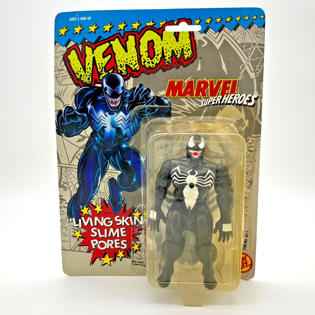 Toy Biz Marvel Super Heroes VENOM Living Skin Slime Pores Action