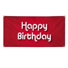 Vinyl Banner Multiple Sizes Happy Birthday Business A Holidays and Occasions