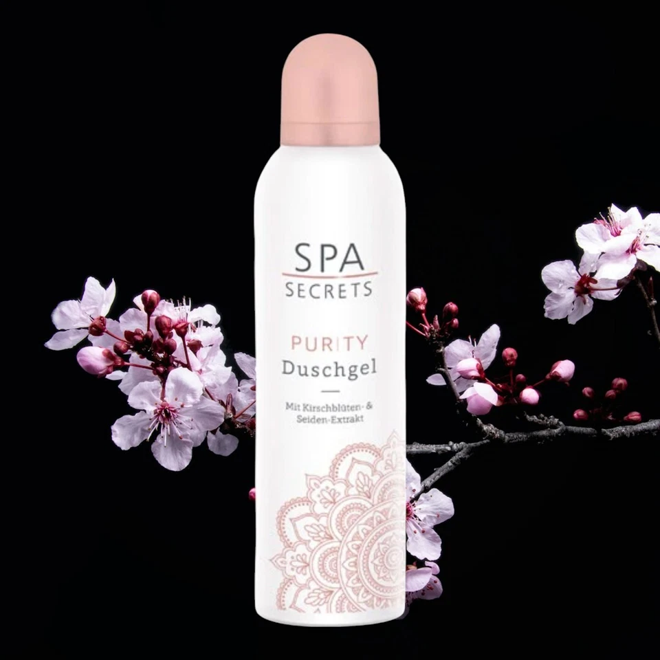 MAXIM Spa Secrets Purity Duschgel mit 🍒 Kirschblüten &Seidenextrakt 200 ml